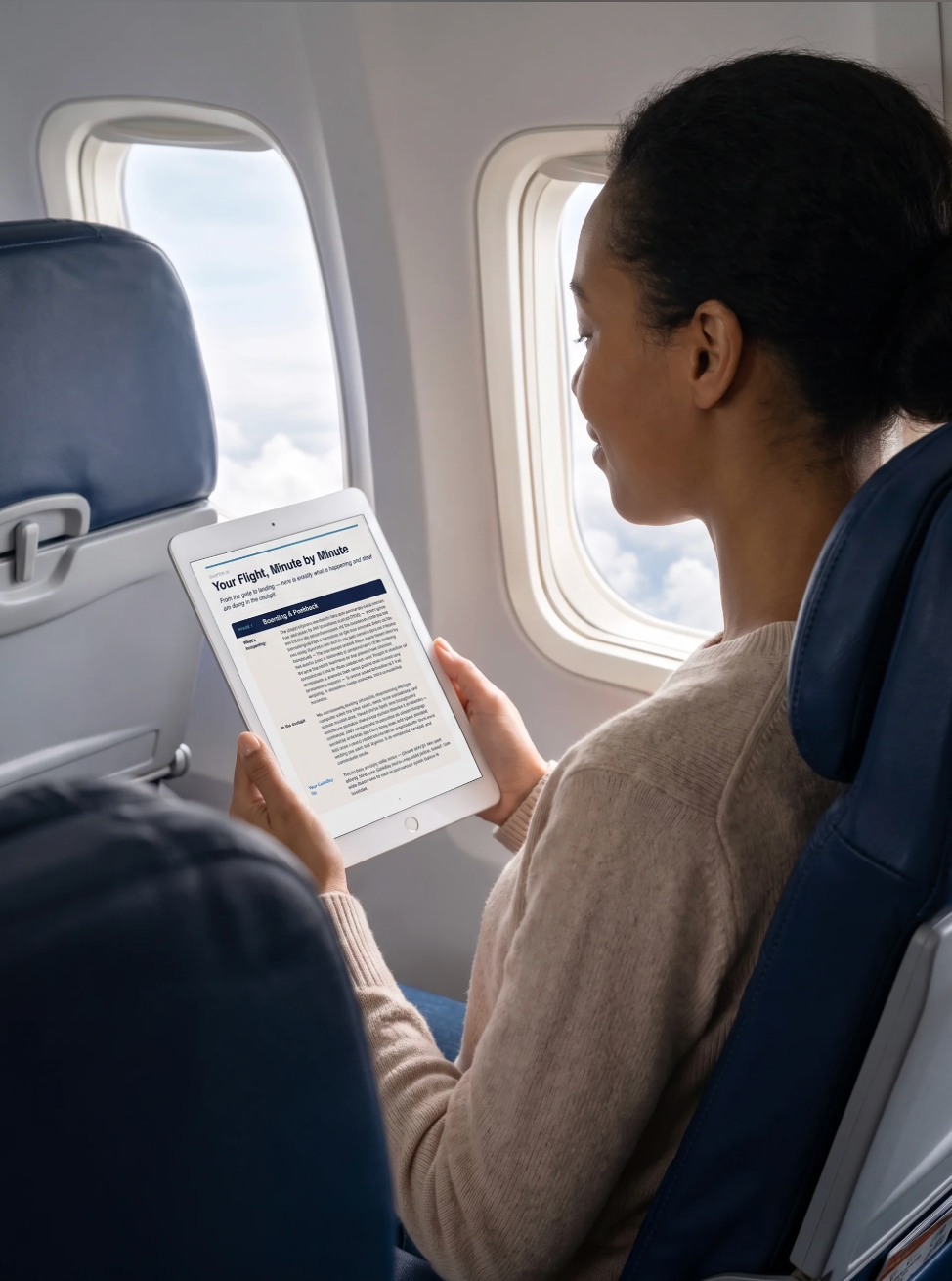 The Flight Guide on a phone screen.