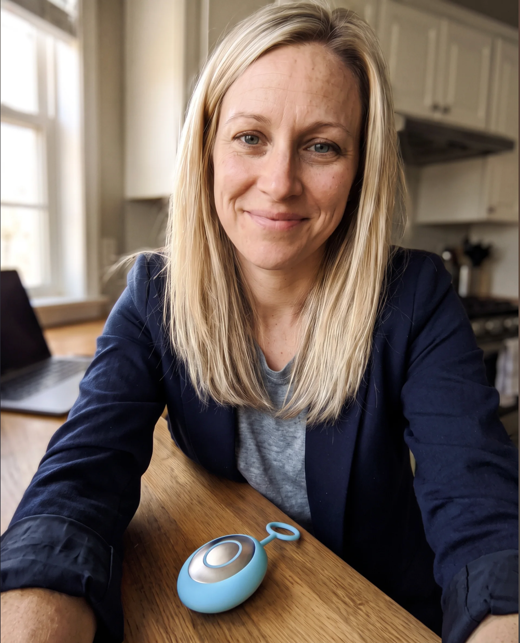 Portrait of Kimberly, a CalmSky customer.